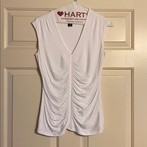 White House Black Market White Blouse